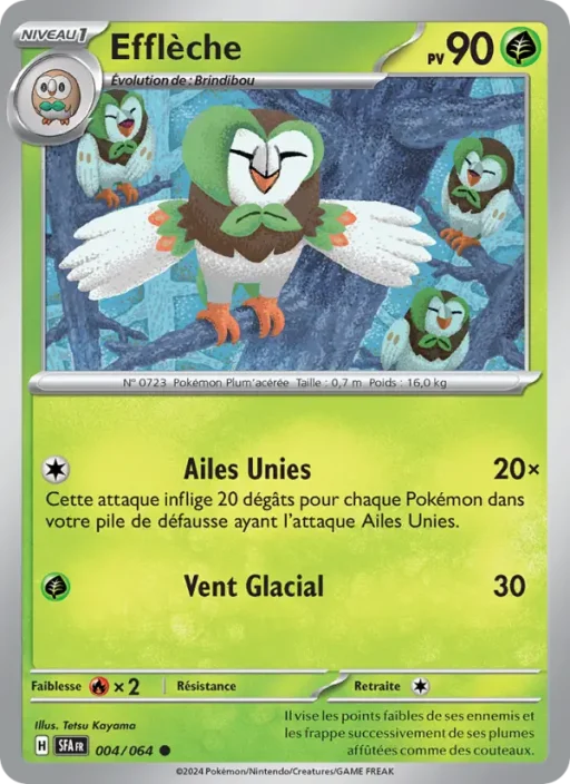 Carte Pokémon Efflèche 004/064 Commune Fable Nébuleuse