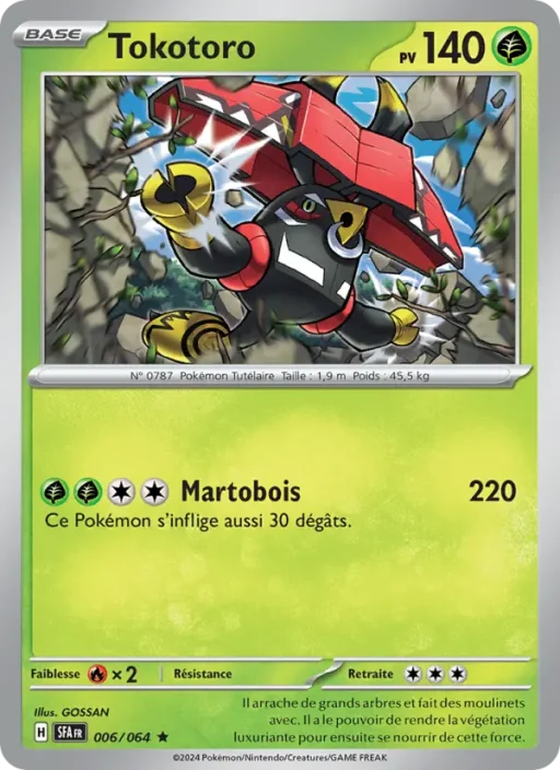 Carte Pokémon Tokotoro 006/064 Rare Fable Nébuleuse