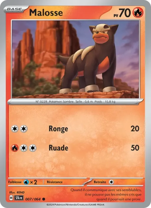 Carte Pokémon Malosse 007/064 Commune Fable Nébuleuse
