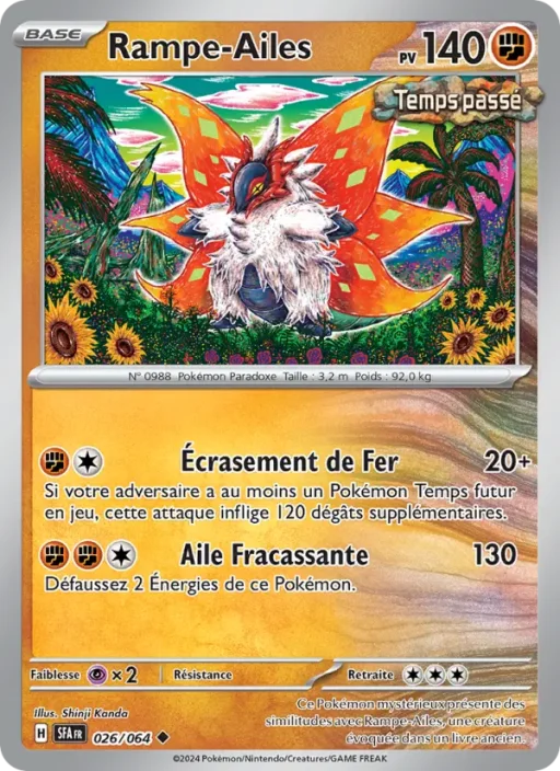 Carte Pokémon Rampe-Ailes 026/064 Peu Commune Fable Nébuleuse