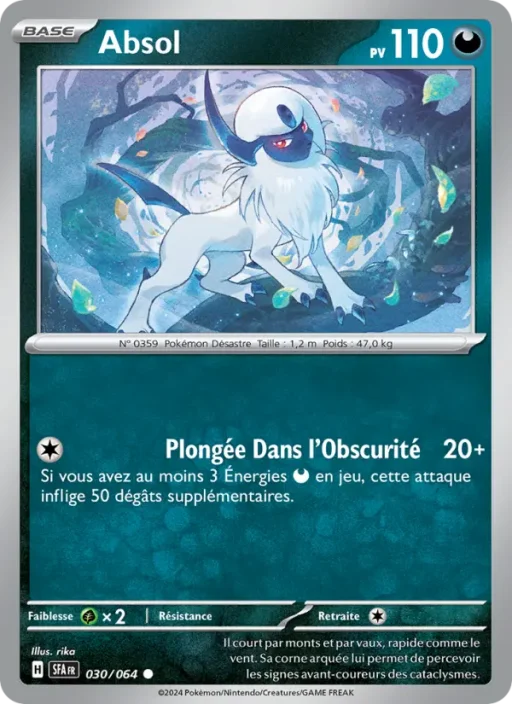 Carte Pokémon Absol 030/064 Commune Fable Nébuleuse