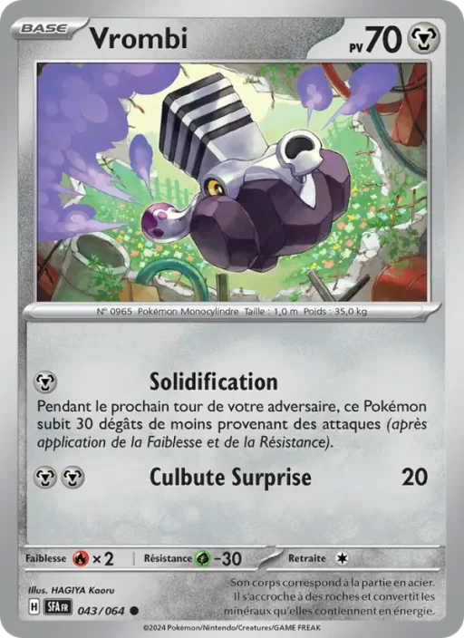 Carte Pokémon Vrombi 043/064 Commune Fable Nébuleuse