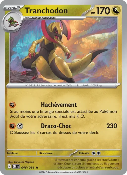 Carte Pokémon Tranchodon 046/064 Rare Fable Nébuleuse