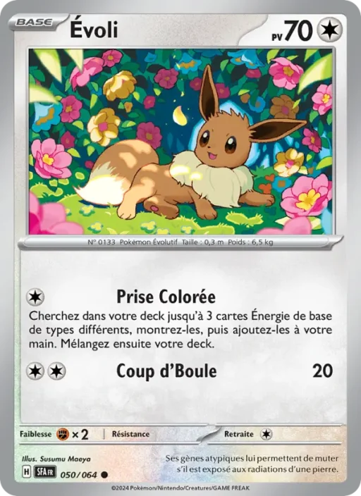 Carte Pokémon Évoli 050/064 Commune Fable Nébuleuse