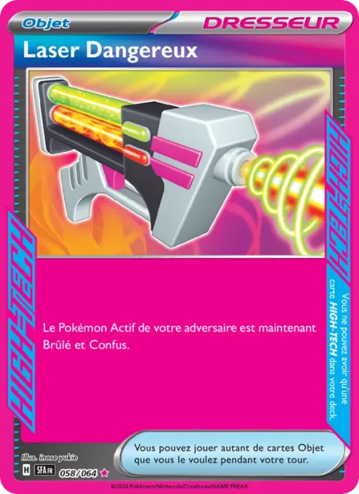 Carte Pokémon Laser Dangereux 058/064 HIGH-TECG rare Fable Nébuleuse