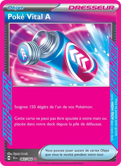 Carte Pokémon Poké Vital A 062/064 HIGH-TECG rare Fable Nébuleuse