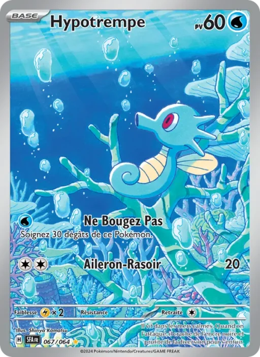 Carte Pokémon Hypotrempe 067/064 Illustration rare Fable Nébuleuse