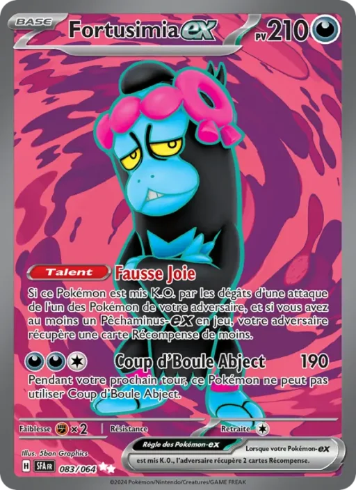 Carte Pokémon Fortusimia-ex 083/064 Ultra Rare Fable Nébuleuse