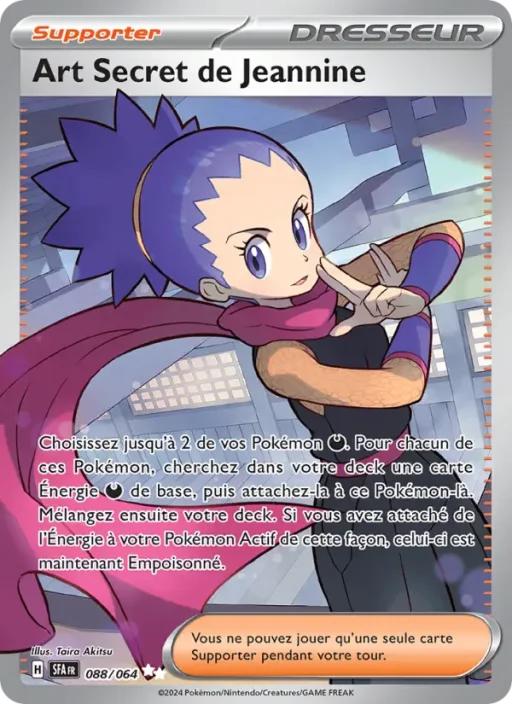 Carte Pokémon Art Secret de Jeannine 088/064 Ultra Rare Fable Nébuleuse
