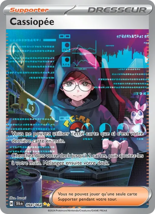Carte Pokémon Cassiopée 094/064 Illustration spéciale rare Fable Nébuleuse