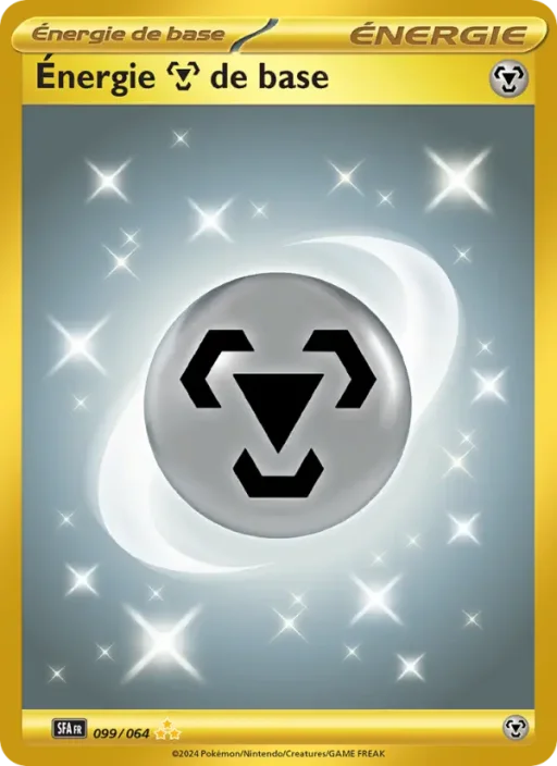Carte Pokémon Énergie Metal de base 099/064 Hyper rare Fable Nébuleuse