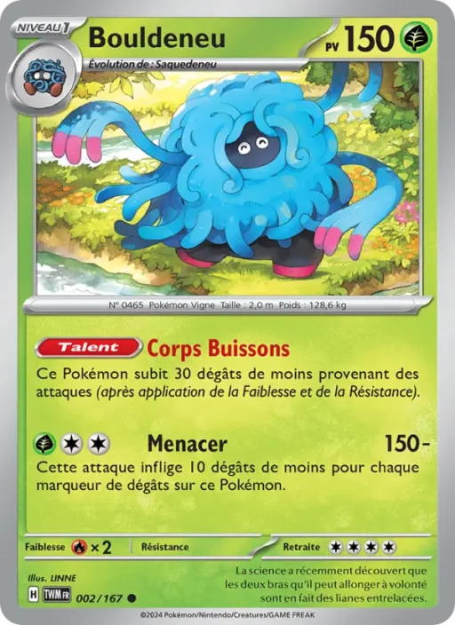 Carte Pokémon Bouldeneu 002/167 Commune Mascarade Crépusculaire