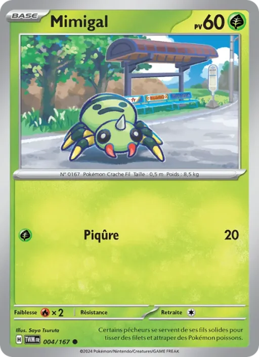 Carte Pokémon Mimigal 004/167 Commune Mascarade Crépusculaire