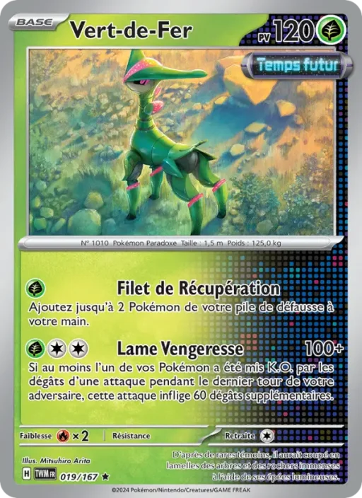 Carte Pokémon Vert-de-Fer 019/167 Rare Mascarade Crépusculaire