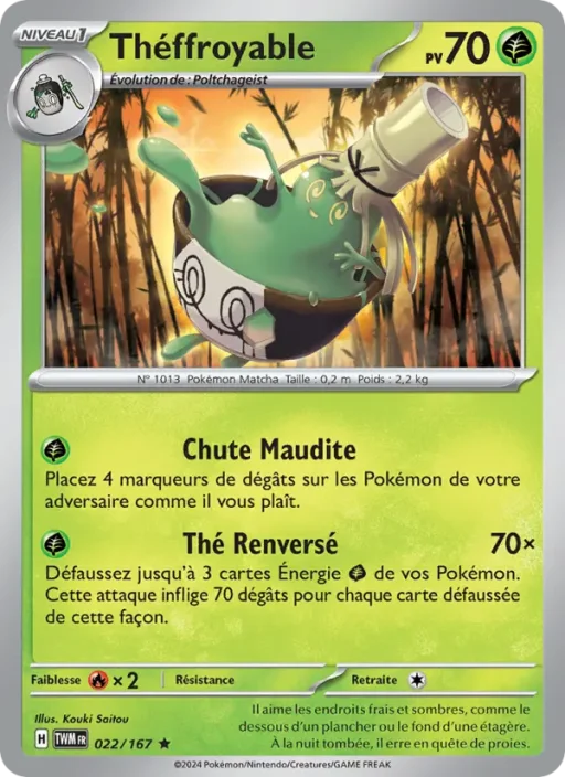 Carte Pokémon Théffroyable 022/167 Rare Mascarade Crépusculaire