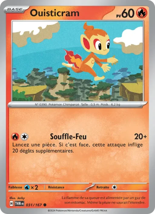 Carte Pokémon Ouisticram 031/167 Commune Mascarade Crépusculaire