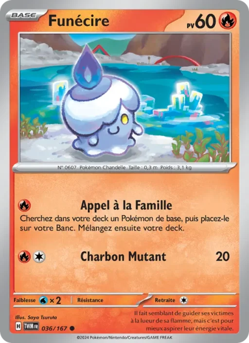 Carte Pokémon Funécire 036/167 Commune Mascarade Crépusculaire