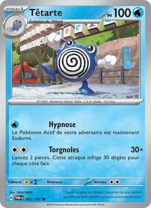Carte Pokémon Têtarte 042/167 Commune Mascarade Crépusculaire