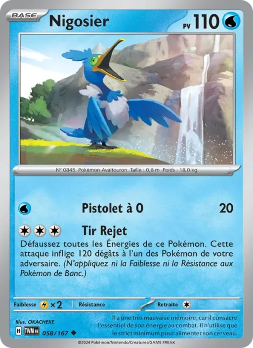 Carte Pokémon Nigosier 058/167 Peu Commune Mascarade Crépusculaire