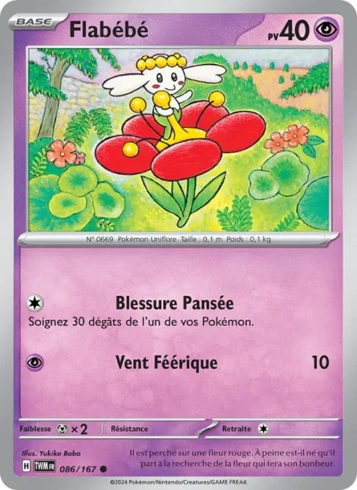 Carte Pokémon Flabébé 086/167 Commune Mascarade Crépusculaire