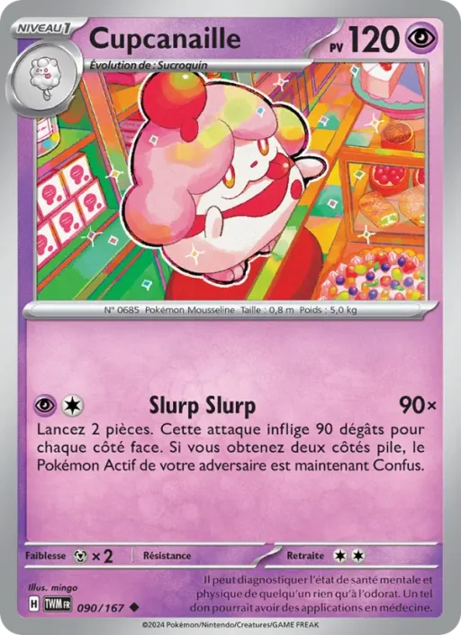 Carte Pokémon Cupcanaille 090/167 Peu Commune Mascarade Crépusculaire