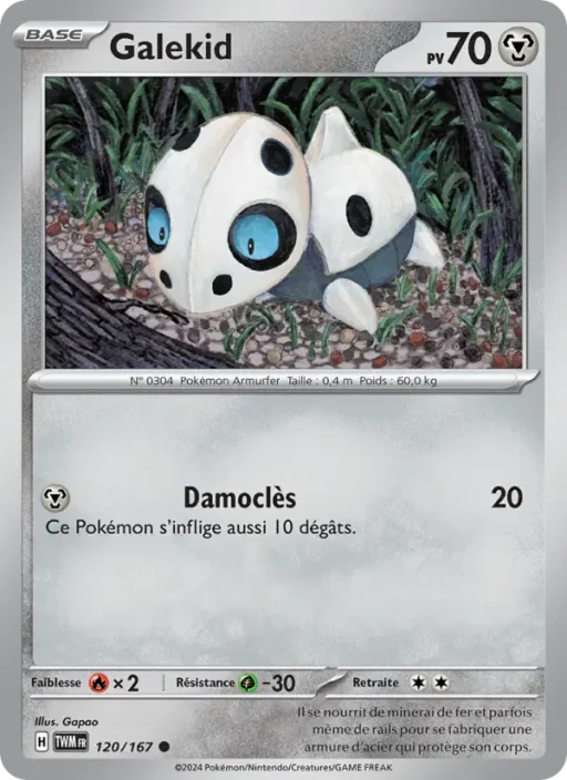 Carte Pokémon Galekid 120/167 Commune Mascarade Crépusculaire