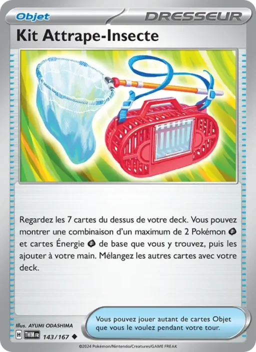 Carte Pokémon Kit Attrape-Insecte 143/167 Peu Commune Mascarade Crépusculaire