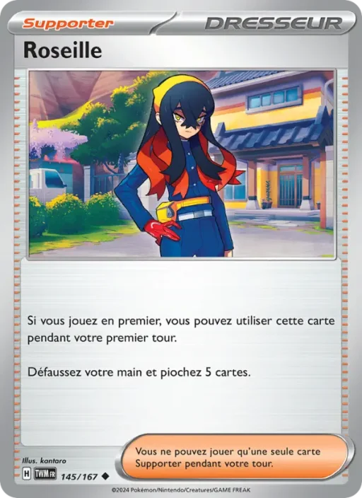 Carte Pokémon Roseille 145/167 Peu Commune Mascarade Crépusculaire