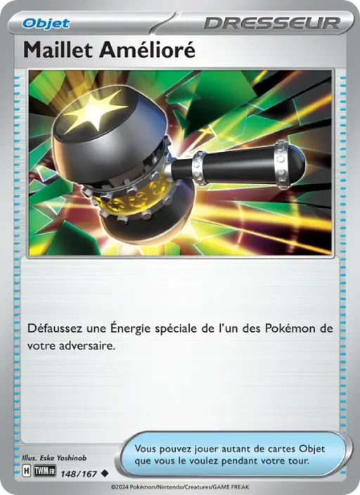 Carte Pokémon Maillet Amélioré 148/167 Peu Commune Mascarade Crépusculaire