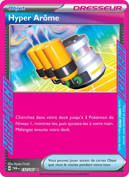 Carte Pokémon Hyper Arôme 152/167 HIGH-TECG rare Mascarade Crépusculaire