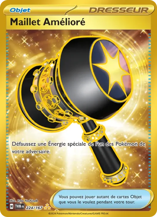 Carte Pokémon Maillet Amélioré 224/167 Hyper rare Mascarade Crépusculaire