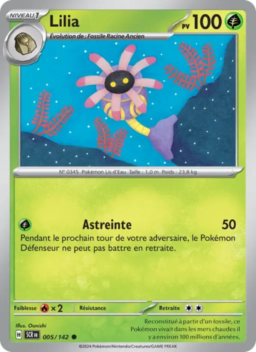 Carte Pokémon Lilia 005/142 Commune Couronne Stellaire