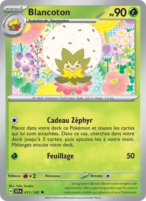 Carte Pokémon Blancoton 011/142 Peu Commune Couronne Stellaire