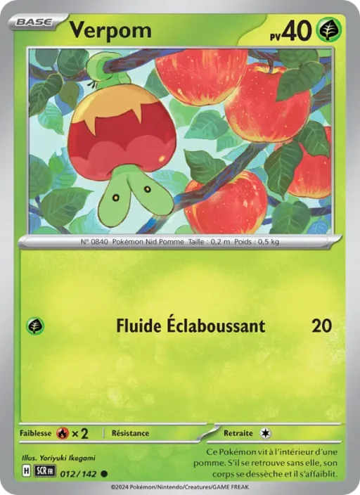 Carte Pokémon Verpom 012/142 Commune Couronne Stellaire