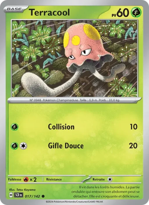 Carte Pokémon Terracool 017/142 Commune Couronne Stellaire