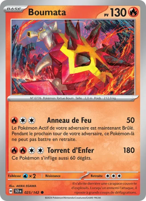 Carte Pokémon Boumata 025/142 Commune Couronne Stellaire