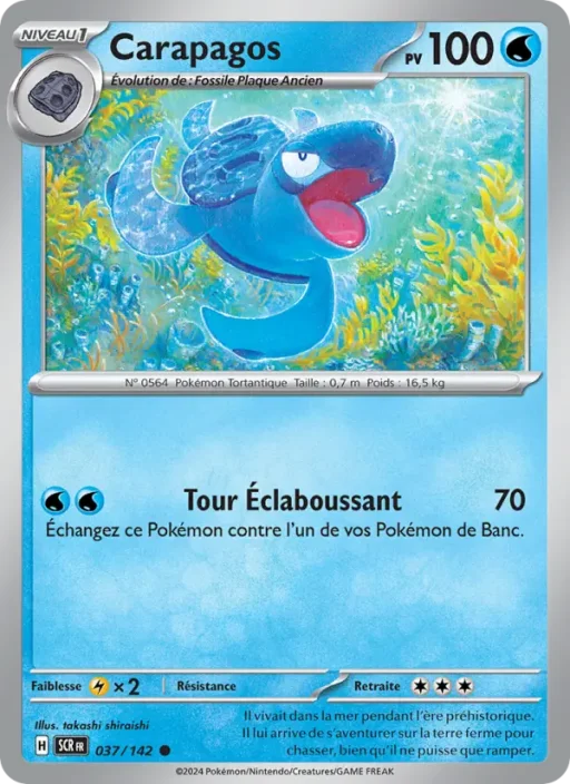 Carte Pokémon Carapagos 037/142 Commune Couronne Stellaire