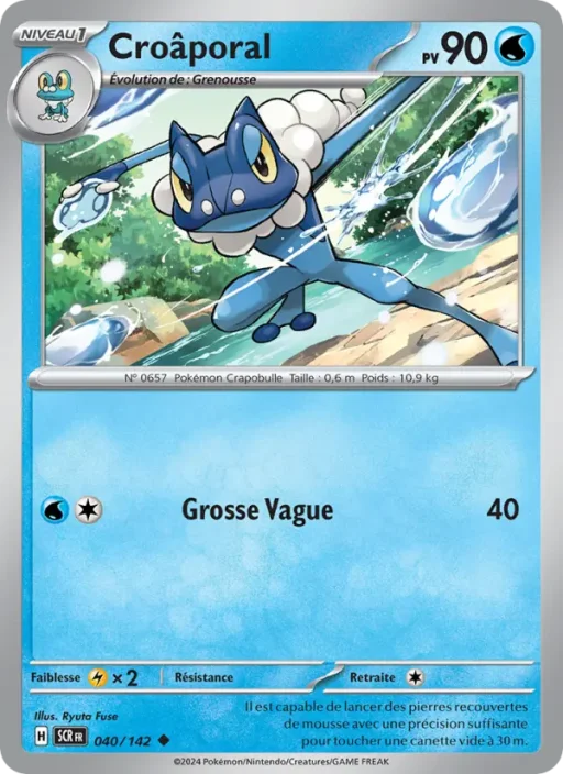Carte Pokémon Croâporal 040/142 Peu Commune Couronne Stellaire