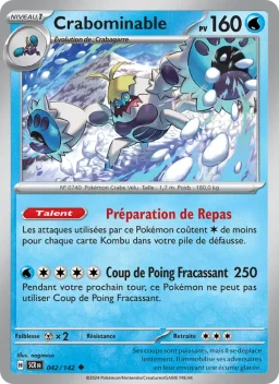 Carte Pokemon Crabominable #042