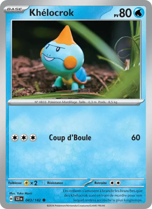 Carte Pokémon Khélocrok 043/142 Commune Couronne Stellaire