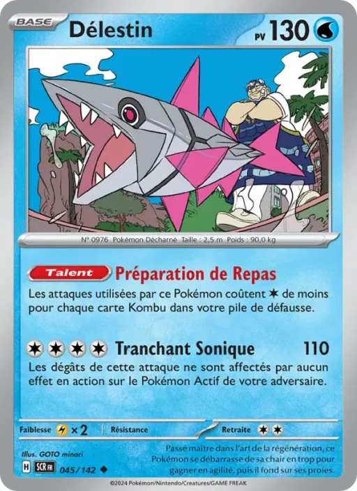 Carte Pokémon Délestin 045/142 Peu Commune Couronne Stellaire