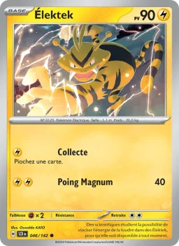 Carte Pokemon Élektek #046