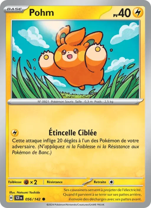 Carte Pokémon Pohm 056/142 Commune Couronne Stellaire