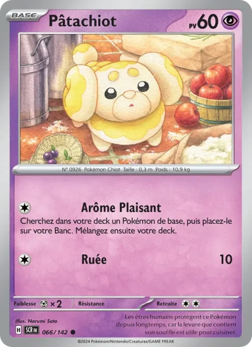 Carte Pokémon Pâtachiot 066/142 Commune Couronne Stellaire