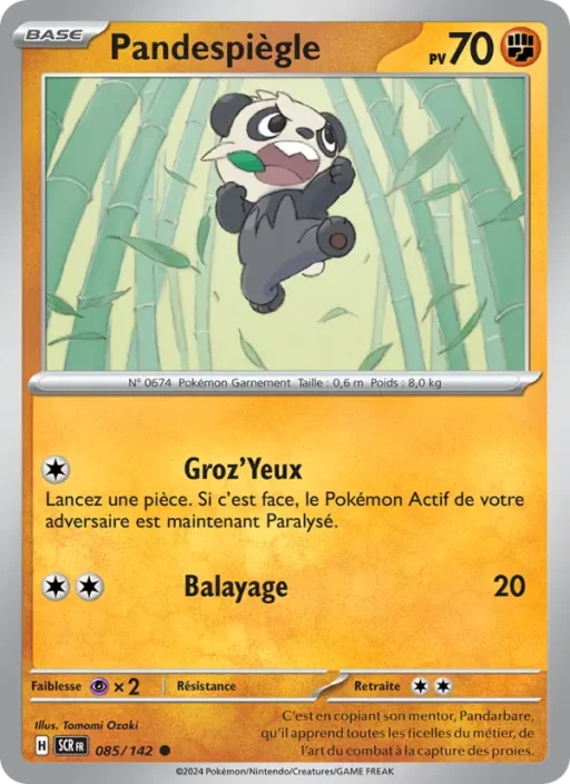 Carte Pokémon Pandespiègle 085/142 Commune Couronne Stellaire
