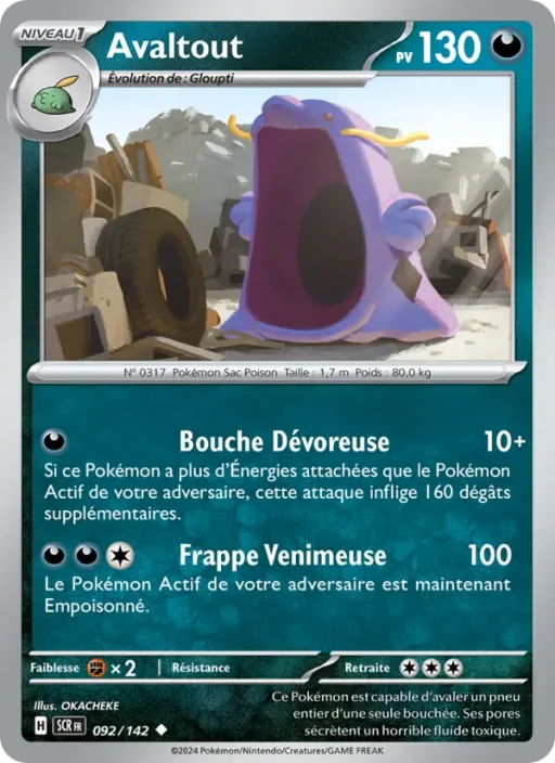 Carte Pokémon Avaltout 092/142 Peu Commune Couronne Stellaire