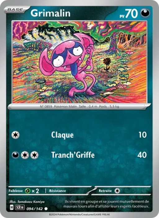 Carte Pokémon Grimalin 094/142 Commune Couronne Stellaire