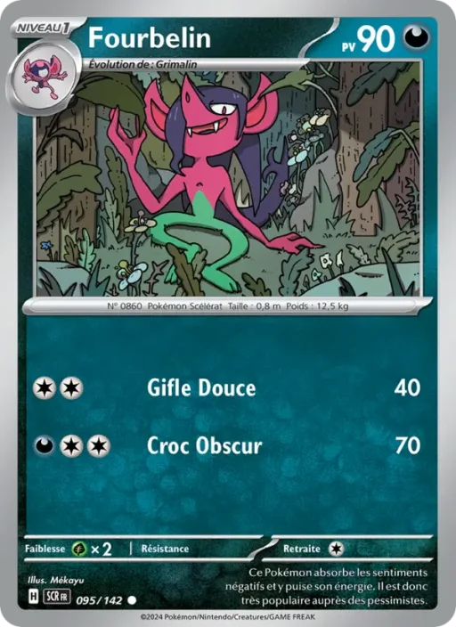 Carte Pokémon Fourbelin 095/142 Commune Couronne Stellaire