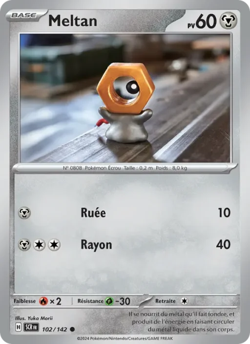 Carte Pokémon Meltan 102/142 Commune Couronne Stellaire