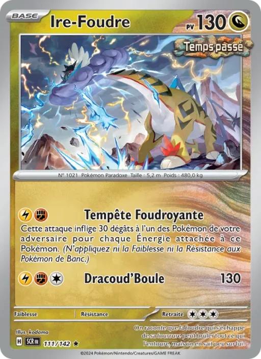 Carte Pokémon Ire-Foudre 111/142 Rare Couronne Stellaire